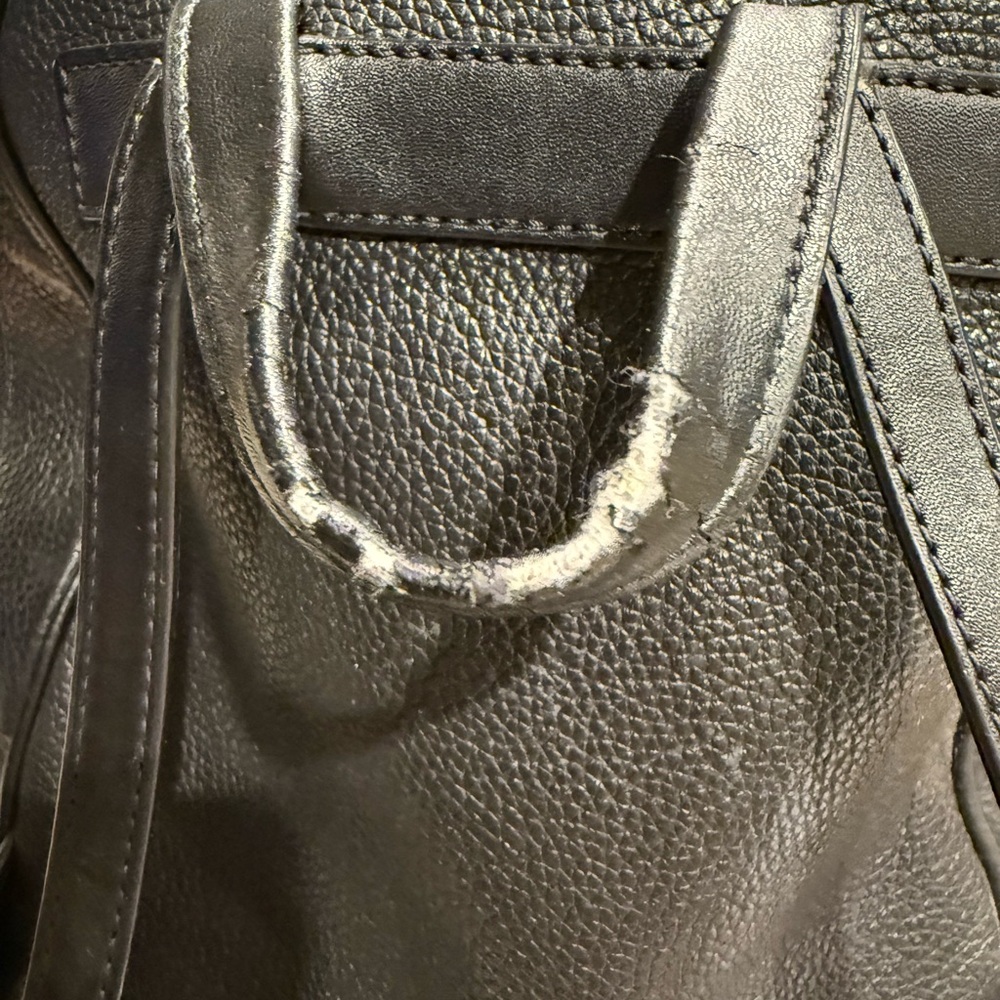 Michael Kors Black Leather Mini Backpack - Picture 5 of 10
